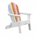 Fauteuil Adirondack 83 x 78 x 92 cm en bois blanc multicolore pour extérieur
